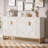 Zug White and Gold Sideboard Buffet Cabinet