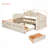 2 Drawers Upholstered Daybed With Trundle And Usb Ports-107140807