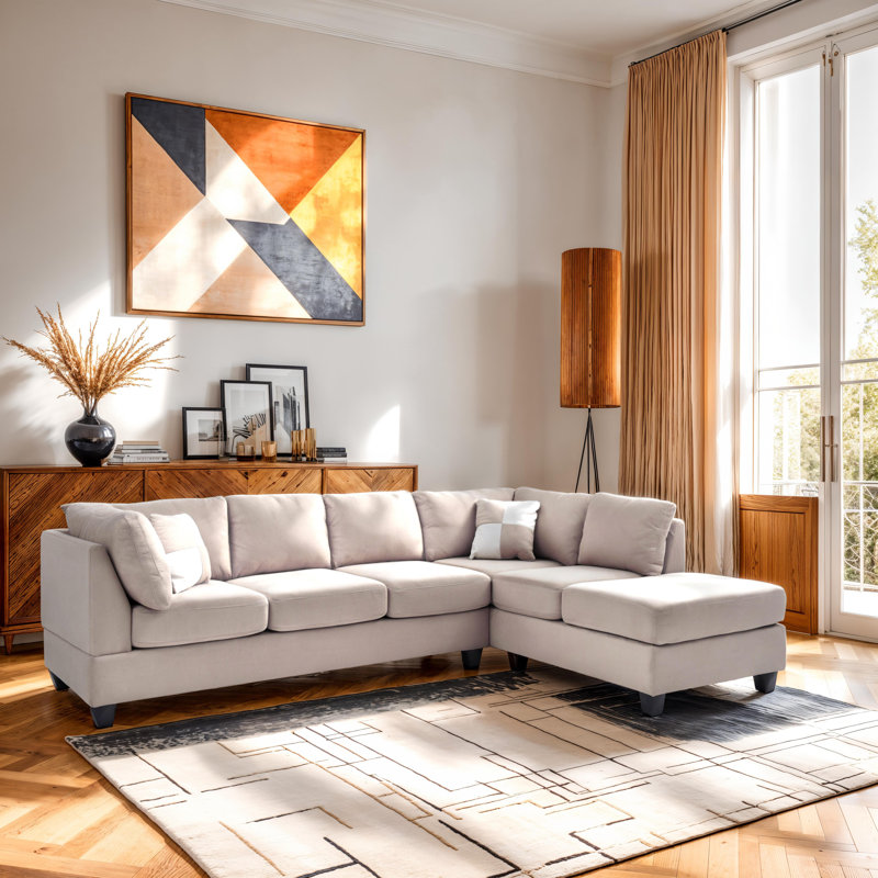 Canapé modulaire Harikleia, Tissu vanille
