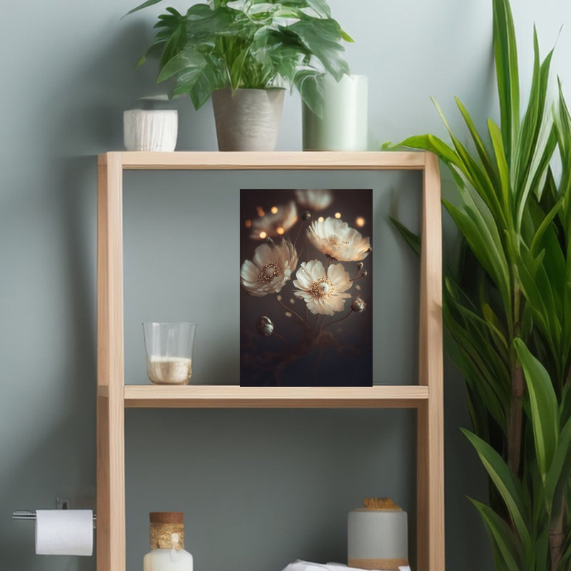 «Ethereal Blossoms Vintage Flower», reproduction d'art murale, H 18 po x l 12 po