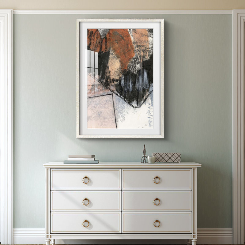 Strong Foundation ll -Framed Print, 28.5" H x 20.5" W, White