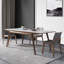 Ensemble de chaises de table luxueuses en frêne et en pierre frittée