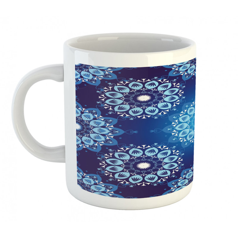 Grande tasse à café flocon de neige