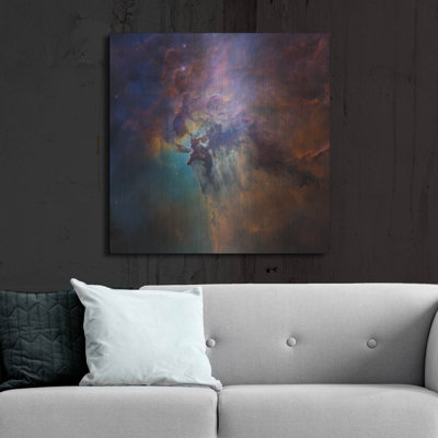  'Lagoon Nebula' by NASA's Hubble Space Telescope Metal Wall Art