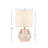 Bella Geometric Glass Table Lamp