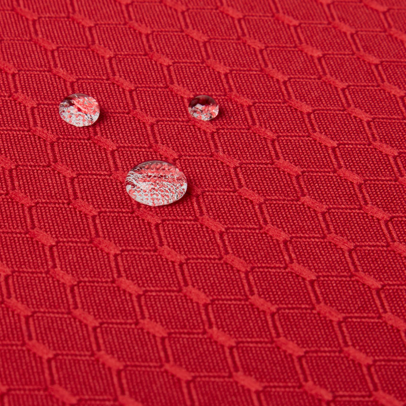 Behling Geometric Tablecloth, Red, Rectangular 160" x 60"