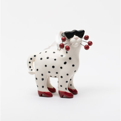 3.25'' Handmade Ceramic Animals Hanging Figurine Ornament