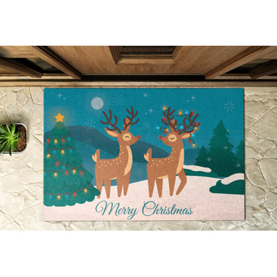 Non-Slip Christmas Outdoor Doormat