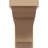 6"W x 18"D x 12"H Classic Bryant Rough Cedar Woodgrain TimberThane Corbel, Primed Tan-87600919