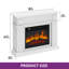 Metro Lane 100cm W Electric Fireplace with 6800 BTU-1265301910