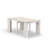 Extendable Dining Table - a Rectangle Dinner Table Top with Removable leaf & Stylish Legs, Antique White Finish-1427371359