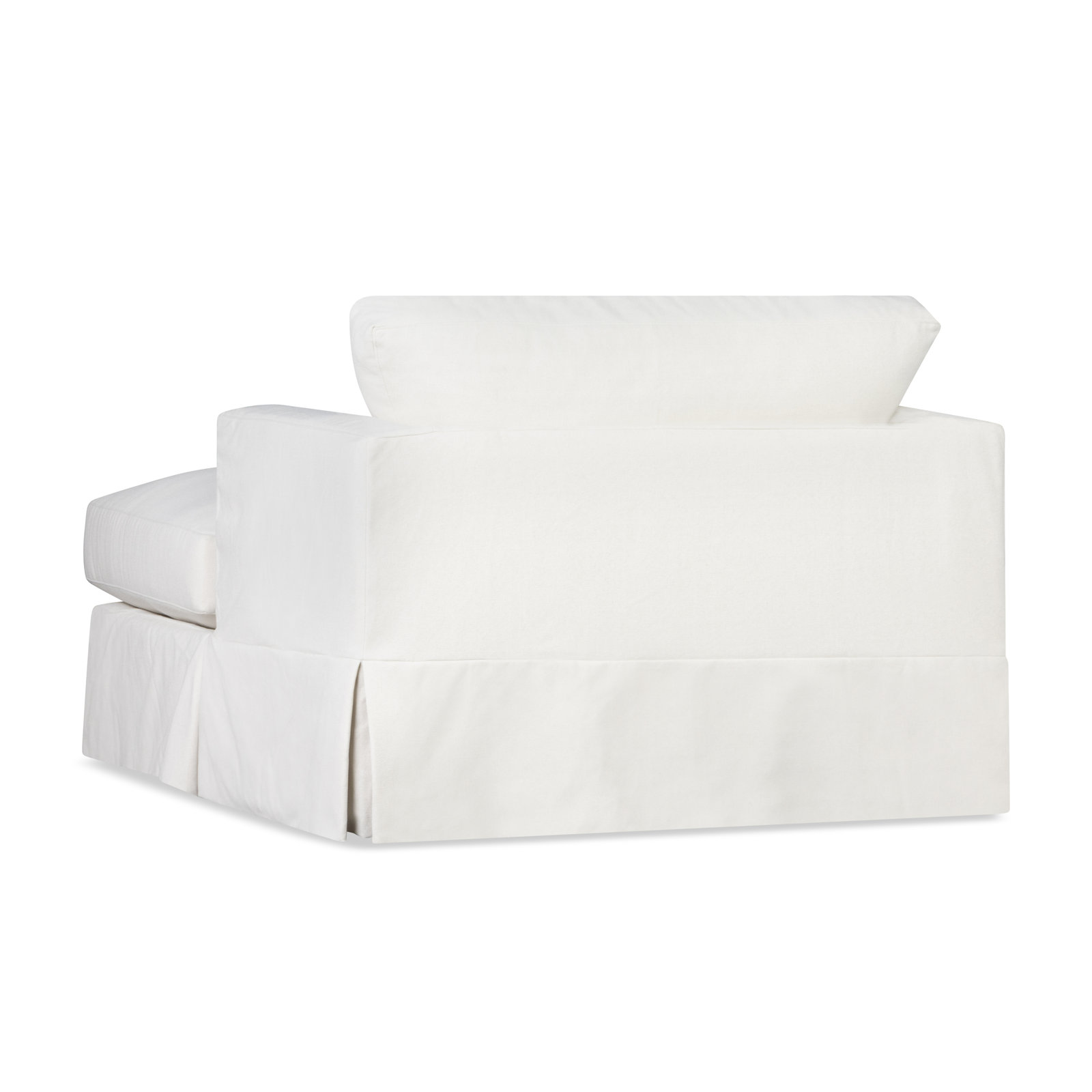 Lucia Upholstered Chaise Lounge, Bayou Light Gray Canvas