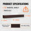 Ebern Designs 72" Floating Fireplace Mantel-326846354