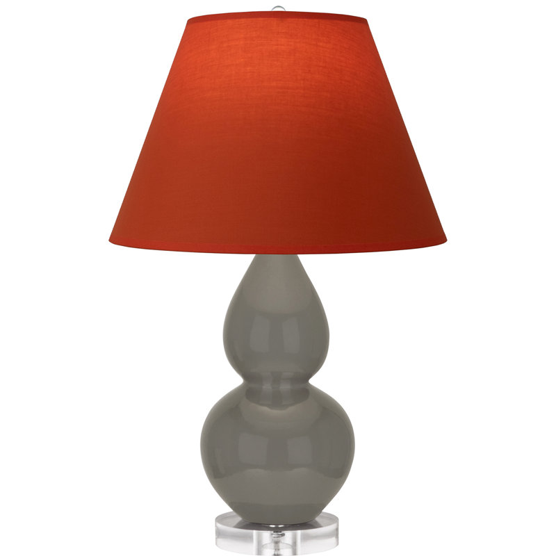 Petite lampe d'appoint à double gourde, Cendré, Tanger / taupe