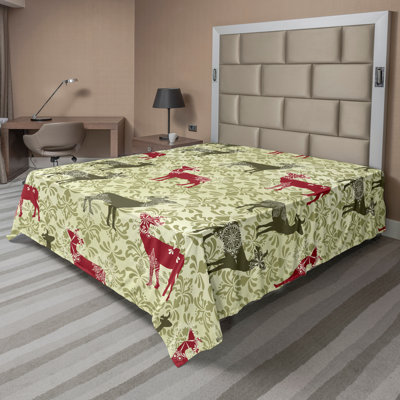 Ambesonne Print Top Flat Sheet