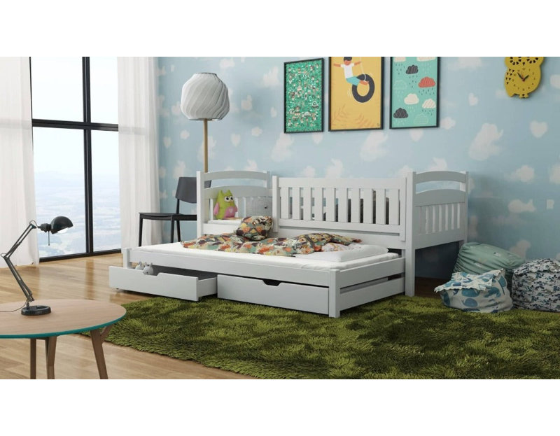 Estero Standard with Storage Included with Trundle Included, White