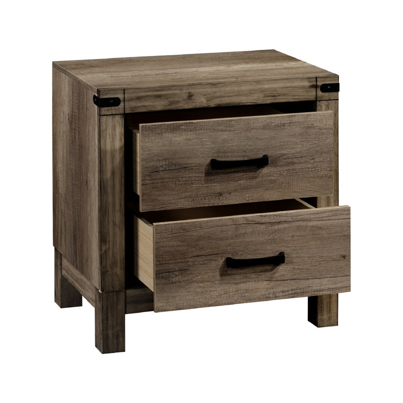 Table de chevet en bois massif Rustic