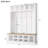 Farmhouse Wooden Style Hall Tree with Wide Storage Seating Bench