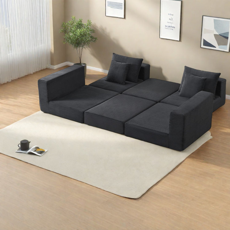 Modular Sofas With Foam, Contemporary Cozy Couch For Living Room