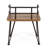Rustic Chair For Backyard - 2 Chairs, Wood Seats, Iron Frames, Finish, Outdoor Use Industrial And Metal Frame, Finish
