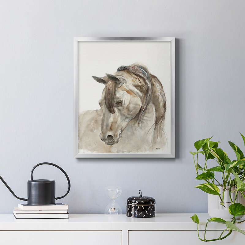 «Dream with Me», toile encadrée de qualité supérieure - prête à être accrochée, H 24 po x l 20 po, Argent