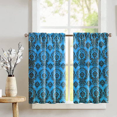 Adonys Damask Tailored Cafe Curtain