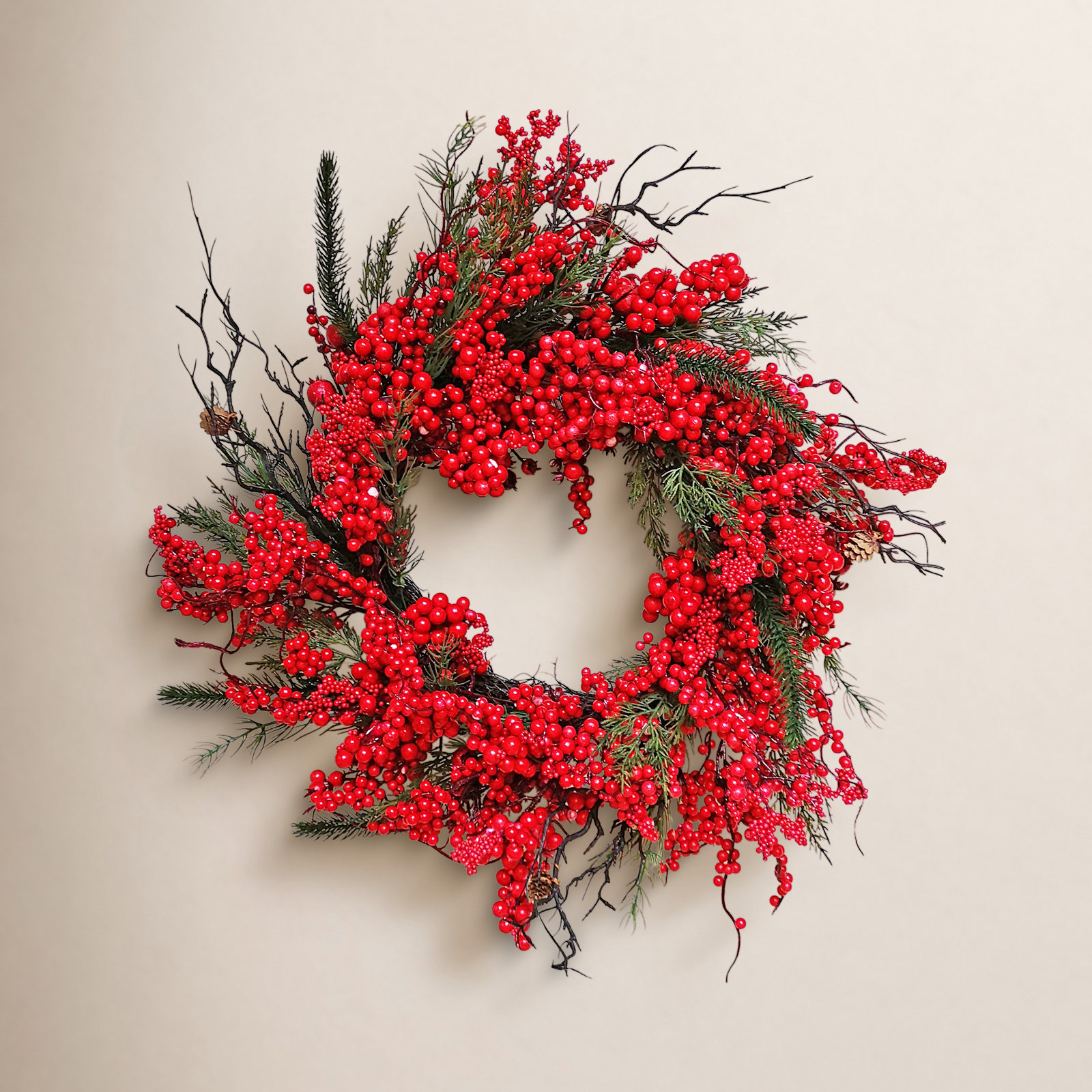 26'' Wreath, Red