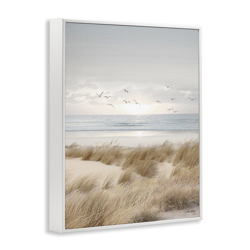 Giclée encadrée par Coastal Dreams Seagulls, design par Amber Sterling, H 30 po x l 24 po