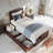 Elliana Solid Wood Platform Bed with Footboard & Storage Drawers-81970990-81970992