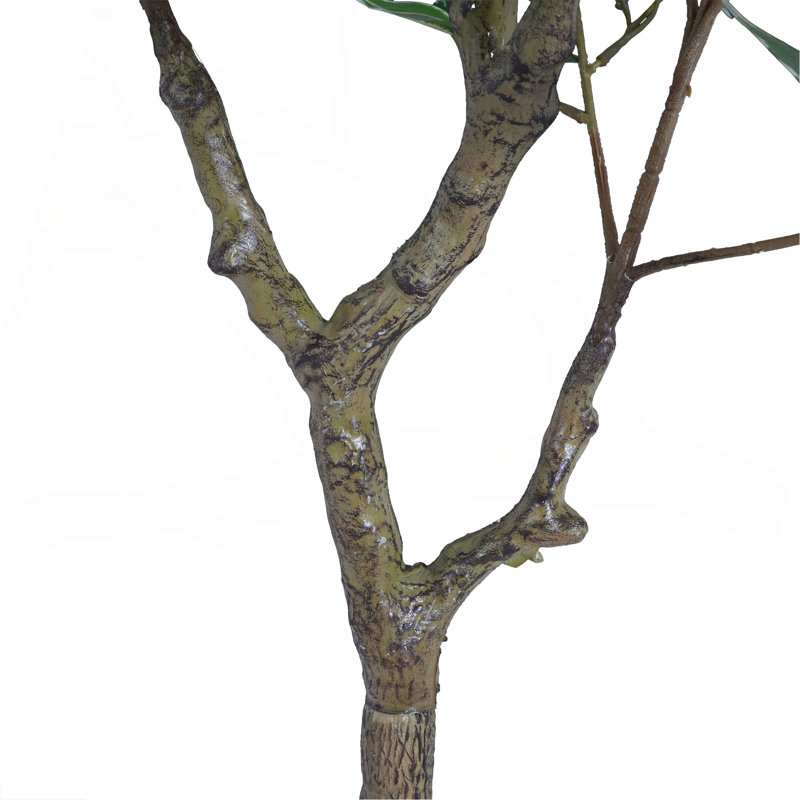 Artificial Ficus Tree With Black Plastic Pot, 51 in x 31 in