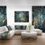 " Symmetrical Blue Gold Fractal Flower "-33819236-21971152
