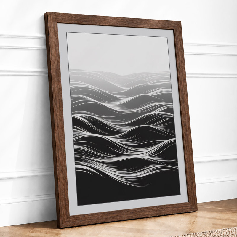 Shifting Horizons Minimalist - Print, Walnut, A4 - 29.7 x 21.0 cm