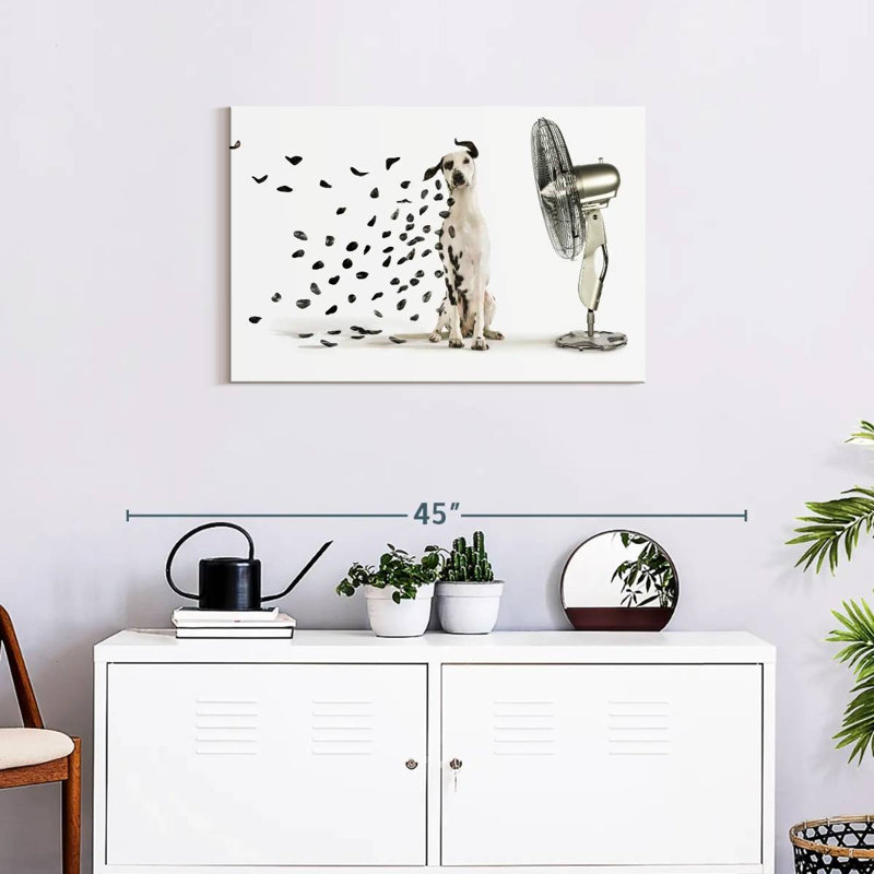 Windblown Dalmatian Spots Canvas Print, 30" H x 20" W x 1.25" D