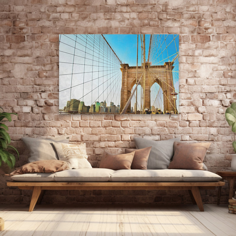 Cityscape Web - pont contemporain en Brooklyn, H 60 po x l 40 po