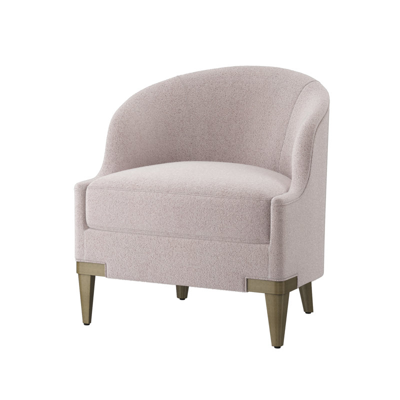 Fauteuil demi-tonneau Lafayette, Dune, Coquille d'huître (tissu performance) 1359-93