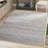 Arria Hand Woven Cotton Denim/0.4 Jute Rug in Natural/Blue-82593369