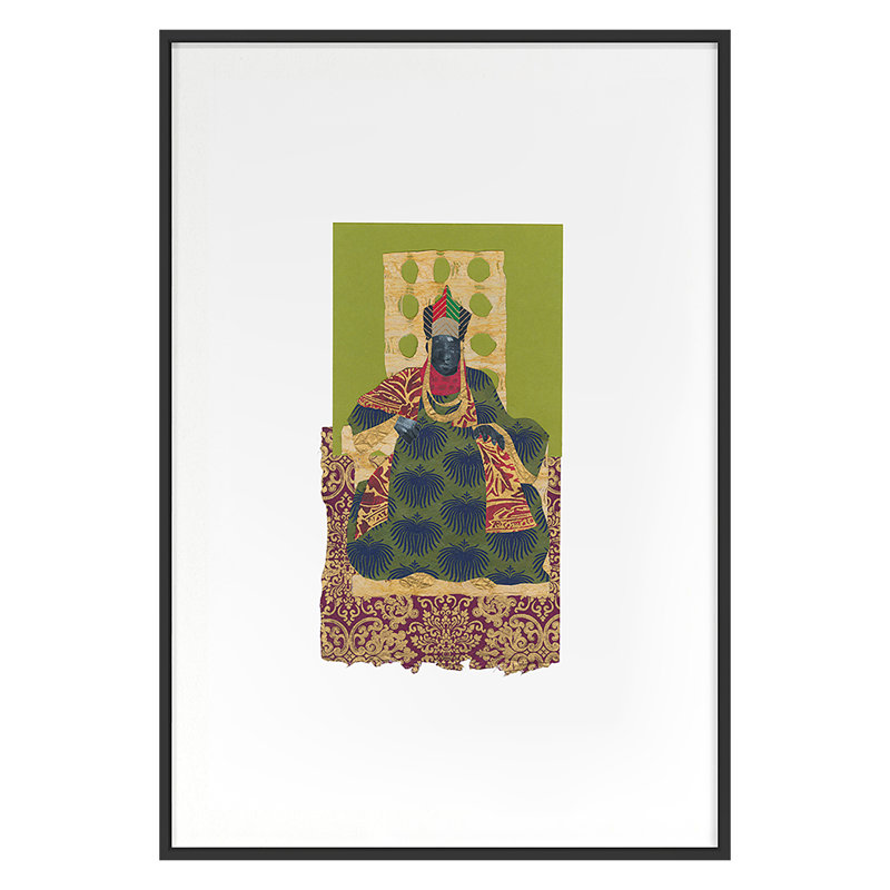 African Royals 1 Print by Ngo, PC, Black Single Picture Framed