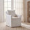 Fauteuil rembourré en lin