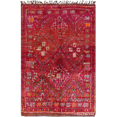 Tapis marocain géométrique à motif géométrique rétro