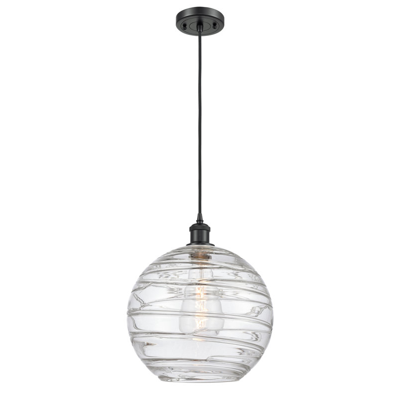 Mott 1-Light Single Pendant , No Bulb Included, Matte Black