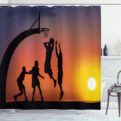 Shower Curtain with Hooks Included