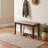 31" Upholstered Bench ,Solid Wood Frame Entryway Dining Bench with Breathable Tech Fabric Cushion