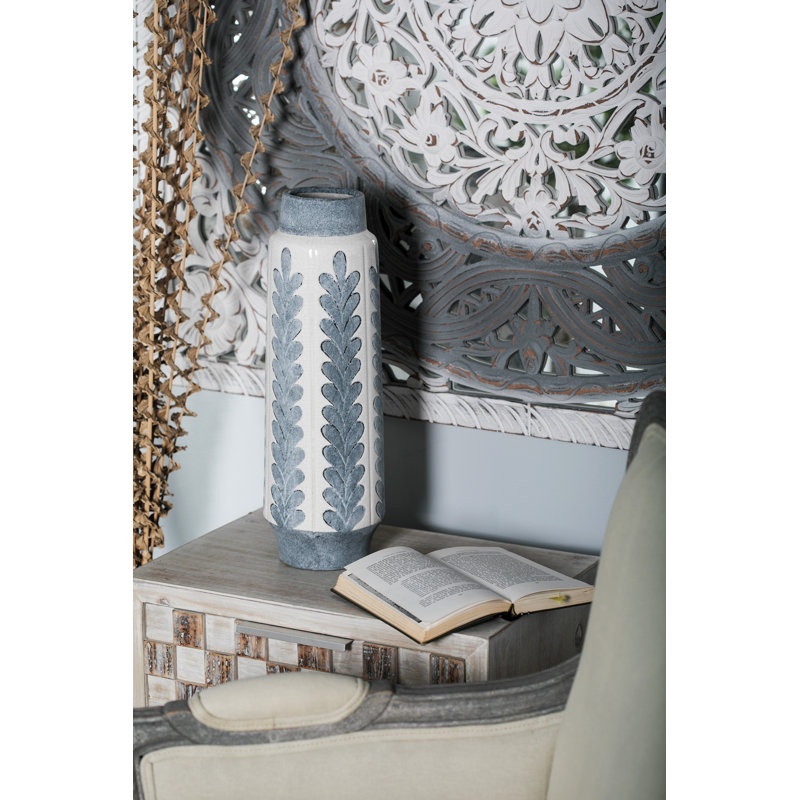 Gyalog Ceramic Table Vase, 18" H x 6" W x 6" D
