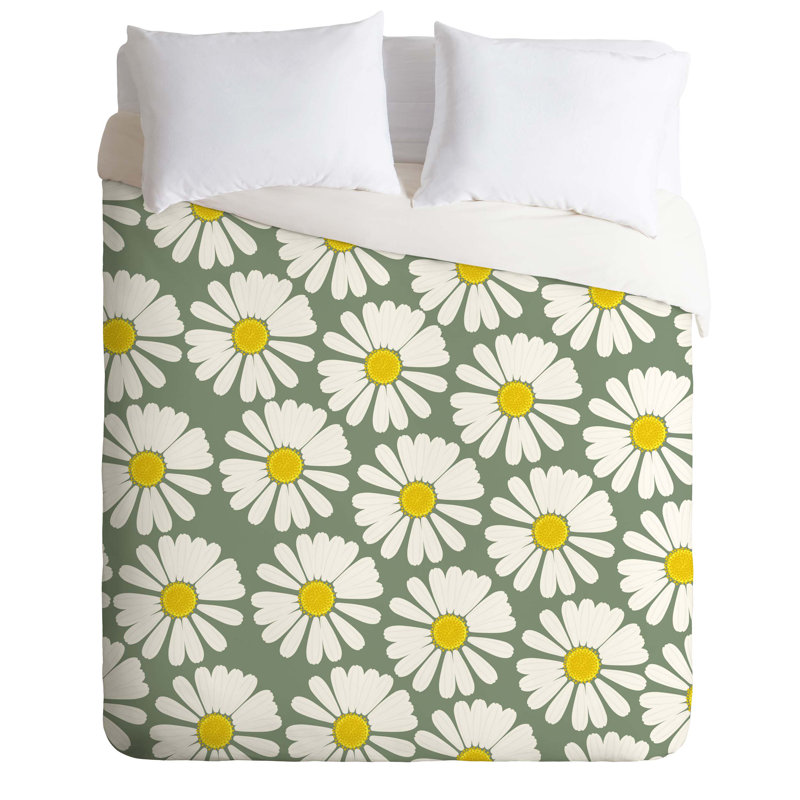 Georgiana Paraschiv Polyester Floral Duvet Cover, King Duvet Cover + 2 King Shams