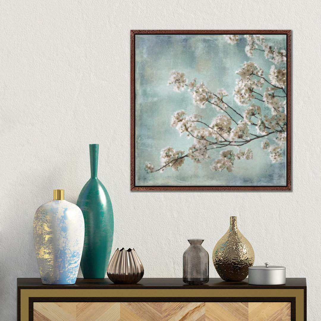 Leinwandbild Aqua Blossoms I von John Seba