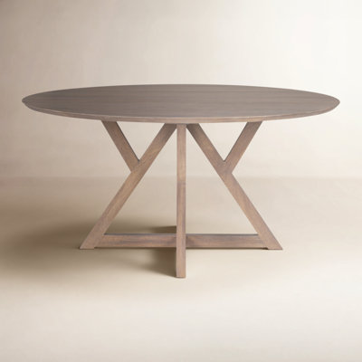 Persimmon Solid Wood Pedestal Dining Table