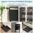 Folding Table With Monitor Stand, Small Computer Table With Storage Pocket And Hooks-1178592862