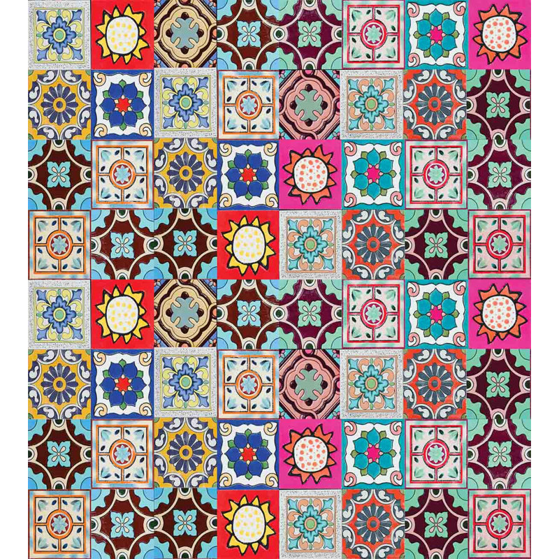 Eclectic Polyester Floral Duvet Cover