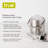 Double-Walled Stainless Steel Ice Bucket with Tongs