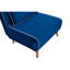 Modern, Blue, Foldable Sleeper Chair, 3 Adjustable, 10 Bed Transformation, Space, Renters' Use Blue With Velvet Upholstery, Converts In 10 Secs, Space For Dorms And Students
